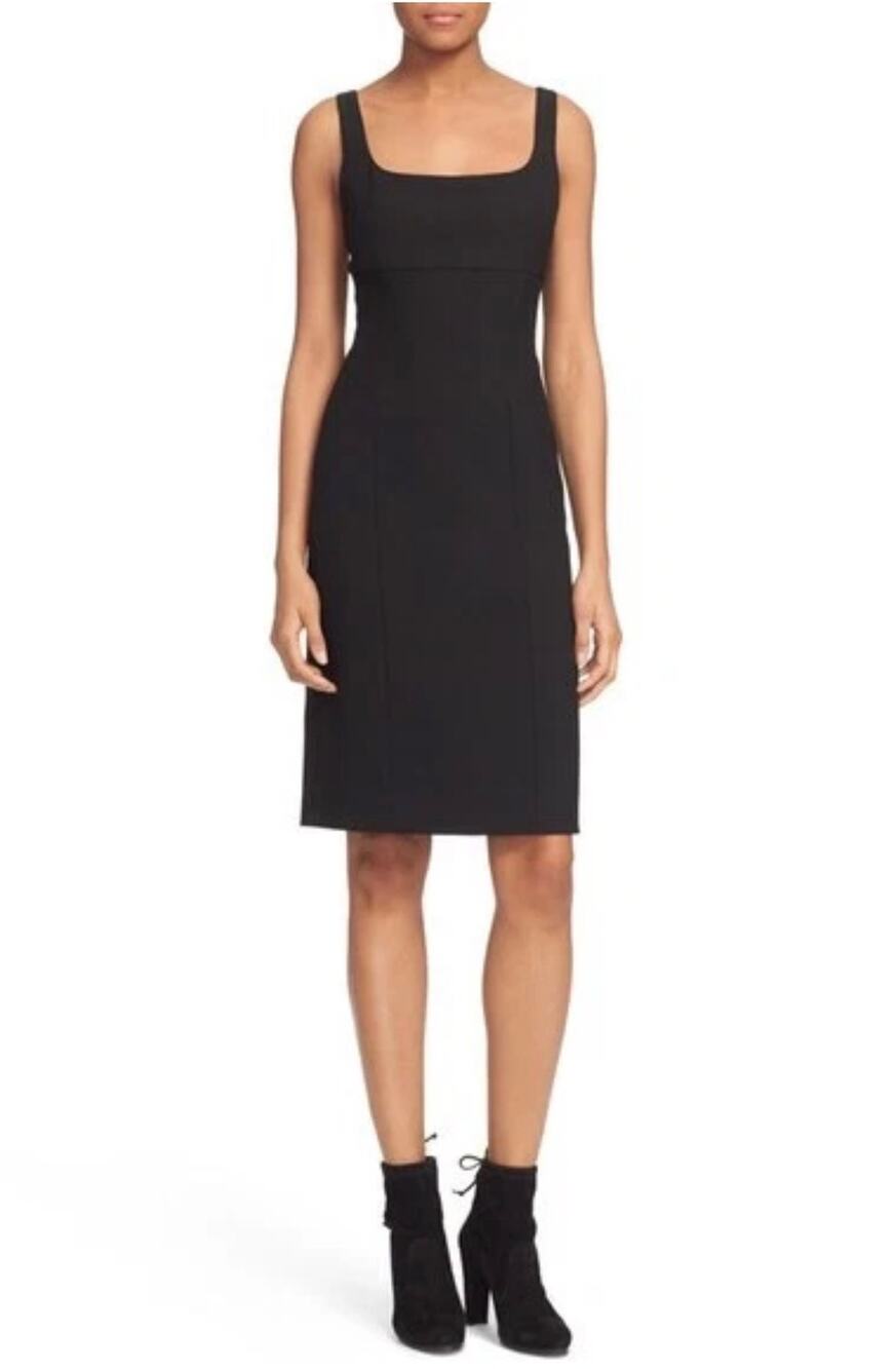 Diane Von Furstenberg Myla Dress Black Classic Sophisticated Cocktail Size 12